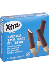 X-TRA X-tra vanilje pulgajäätis 14 x 42 ml 350g