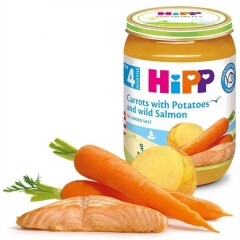 HIPP CARROT-POTATO MASH WITH SEA SALMON 190g