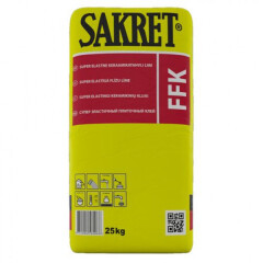 SAKRET Plytelių klijai SAKRET FFK, ypač elastingi, 25 kg 25kg