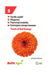 BALTIC AGRO Calendula 'Touch of Red Orange' 60 seeds 1pcs