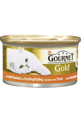 GOURMET GOLD TAISSÖOT KASSIDELE VEISE- JA KANALIHA TOM.KASTMES 85g