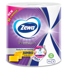 ZEWA Majapidamispaber Premium Jumbo 3-kih. 1pcs