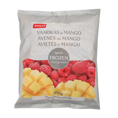 RIMI Mango and raspberries frozen 400g