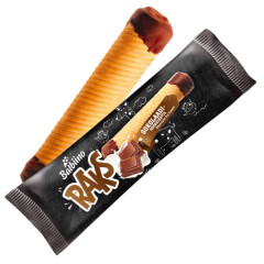 RAKS Chocolate ice cream in wafer roll 0,068kg