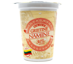 ROKIŠKIO NAMINIS Sour cream ROKIŠKIO NAMINĖ,30%,400g, cup 400g