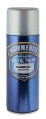 HAMMER Purškiami dažai HAMMERITE HAMMERED FINISH, sidabrinės sp., 400 ml 400ml