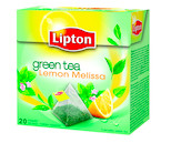 LIPTON Roheline tee melissi-sidrunikoore püramiid kotis 32g