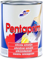 RILAK Alkidiniai emaliniai dažai RILAK PENTAPRIM, blizgūs, baltos sp., 900 ml 0,9l