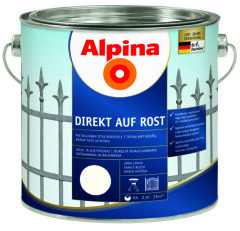 ALPINA Metalo dažai ALPINA DIREKT AUF ROST RAL1015, dramblio kaulo sp., 2,5 l 2,5l