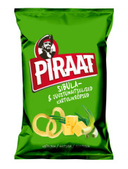PIRAAT Onion and cheese flavoured potato chips 150g
