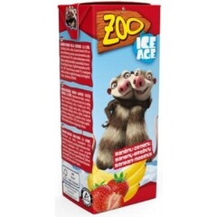 ZOO Bananų, braškių skonio gėrimas ZOO ICE AGE,TTP 200ml