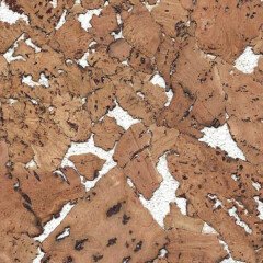 EGEN Kamštinė sienų danga MIAMI White, 60 x 30 x 0,3 cm, pakuotėje 1,98 m2 11pcs