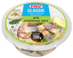 VICI Herring fillet pieces with horseradish sauce 0,2kg