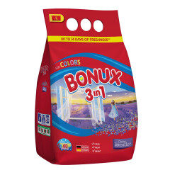 BONUX Pesupulber värvilistele riietele lavendlilõhnaline 3kg