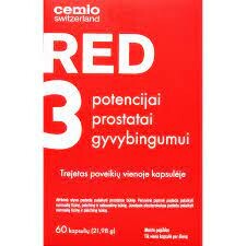 RED3 Preparatas nuo prostatos RED3 caps. N60 (Cemio Switzerland AG) 60pcs