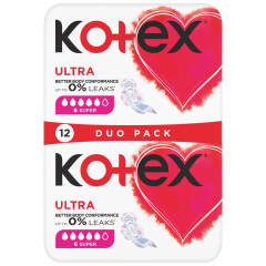KOTEX H/side Ultra super 12pcs