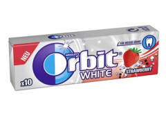 ORBIT Närimiskumm maasikamaitseline suhkruvaba white 14g