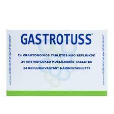 GASTROTUSS Gastrotuss kramtomosios tabletės nuo refliukso N24 (DMG) 24pcs