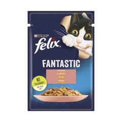 PURINA FELIX Kačių ėd.FELIX FANTASTIC lašiša 859 85g