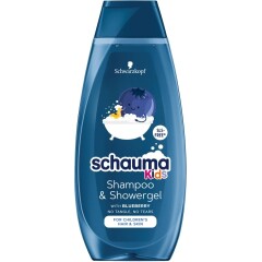 SCHAUMA Vaikiškas plaukų šampūnas ir dušo gelis SCHAUMA KIDS 400ml