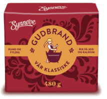 SYNNOVE Karvių ir ožkų pieno sūris Gudbrand SYNNOVE, 35%, 10x480g 480g