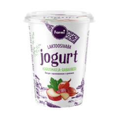 FARMI Rabarberi laktoosivaba jogurt 380g