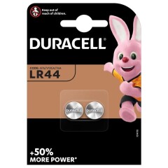 DURACELL DURACELL LR44 B2 1,5V BATT. 105 mAh 2pcs