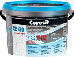 CERESIT Elastingas plytelių siūlių glaistas CERESIT CE40 AQUSTATIC 07, pilkos sp., 2 kg 2kg