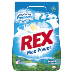 REX Skalb. milteliai REX AMAZONIAN FRESHNESS (18 skalbimų) 1,17kg