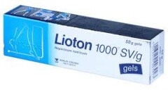 LIOTON 1000 Lioton 1000 UI/g gel. 50g (A.Menarini Ltd.) 50g