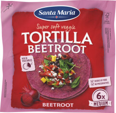 SANTA MARIA Tortilla Beetroot Medium (6-pack) 240g