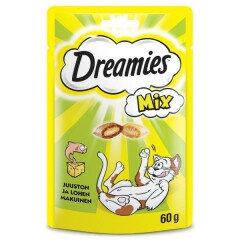 DREAMIES MIX DRAGON AND CHEESE DISH FOR CATS, 60g