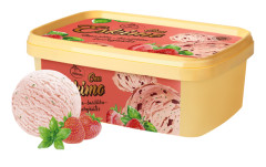 ONU ESKIMO ONU ESKIMO Strawberry-basil cream ice cream 800ml/390g 0,39kg