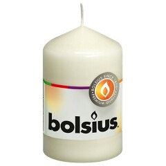 BOLSIUS Cilindrinė žvakė, kreminės sp., 8 x 5 cm 1pcs