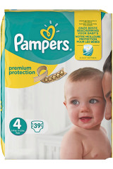 PAMPERS Mähkmed Premium Protect 4 8-16kg 39pcs