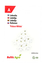 BALTIC AGRO Лобелия 'White Palace' 50 гранулированные семян 1pcs
