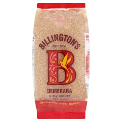 BILLINGTON`S Nerafinuotas natūralus rudasis cukrus bllington's demerara 500g