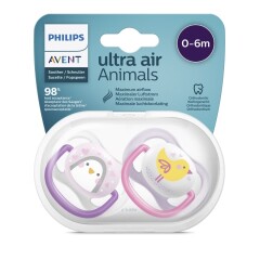 PHILIPS AVENT Silikoninis čiulptukas PHILIPS AVENT, 0-6 mėn. 2pcs