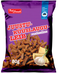 LEIVAD Cheese and garlic flavoured bread snacks 80g