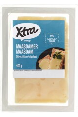X-TRA maasdam juust viilutatud light 400g