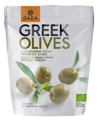 GAEA Organic Whole Green Olives 150g