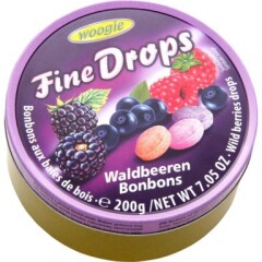 FINE DROPS Dražee Wild Berry 200g