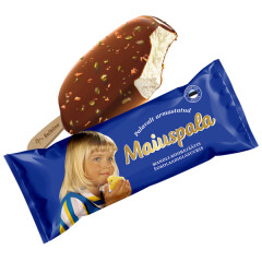 MAIUSPALA Mandli-koorejäätis šokolaadikreemi ja india pähklitega 90ml 0,06kg