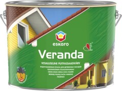 ESKARO Veepõhine puitfassaadi värv Veranda Eskaro 9.5L valge baas 9,5l