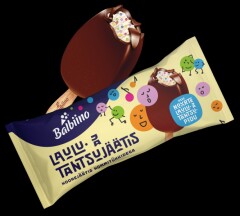 BALBIINO Cream ice cream with with chocolate candy pieces and glaze 0,041kg