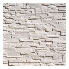 NO BRAND Dekoratyvinio akmens plytelės LIVORNO WHITE, 18/24,5/39,5 x 9 cm, 0,48 m2 1pcs