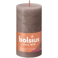 BOLSIUS Sammasküünal Rustic Taupe 130/68mm 1pcs
