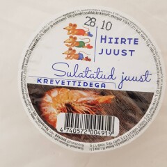 HIIRTE JUUST Sulatatud Juust krevettidega 200g