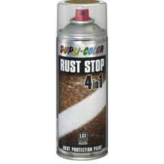 DUPLI-COLOR Antikoroziniai purškiami dažai RUST-STOP RAL9006, matiniai, 400 ml 0,4kg