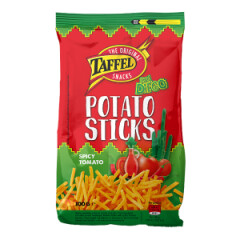 TAFFEL Taffel spicy tomato-flavoured potato sticks 100g